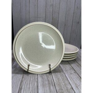 Vtg Denby Salad Plate White Cream Stoneware England 7.25" Set of 5 L